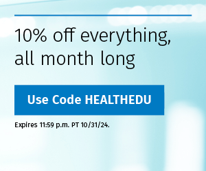 10% off everything, all month long
Use Code HEALTHEDU